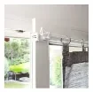 Mobois - Extendable Metal Curtain Rod with White Ends - 466003345 product image