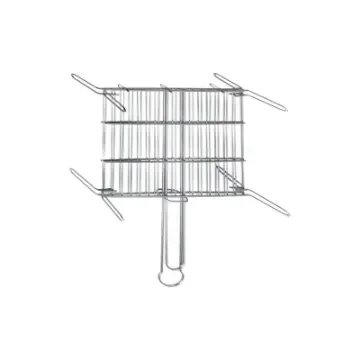 Divers Double Barbecue Grid Zinc 25x25 cm - 76841-arrete product image