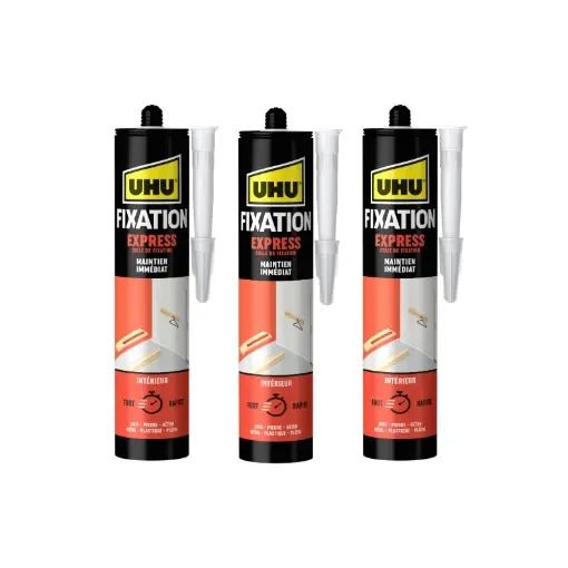 UHU - Set of 3 Express Fixing Mastics 370g - 37725x3 product image