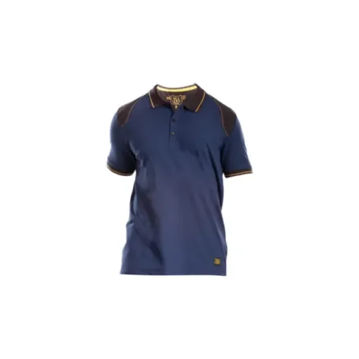 RICA LEWIS - Reinforced Polo for Men - Stretch Blue - WORKPOL3906 product image