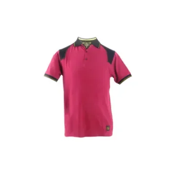 RICA LEWIS - Reinforced Polo for Men - Burgundy - WORKPOL7406 product image