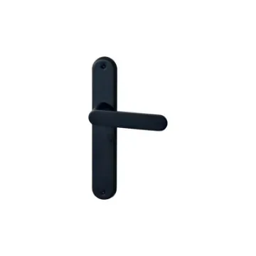 Divers - Door Handle on Plate Daphné - Velvet Black - 010731NO product image