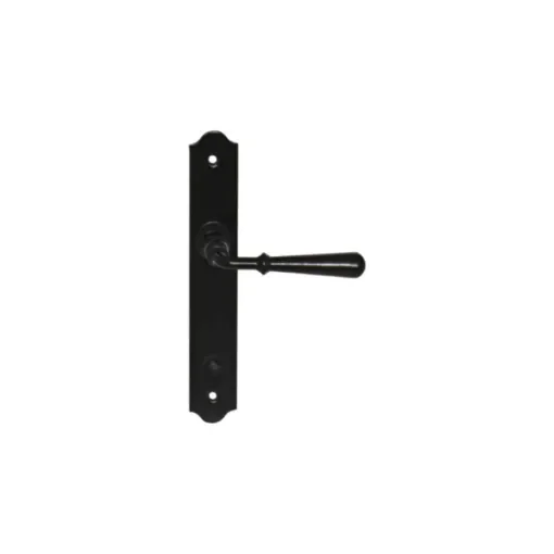 Divers - Door Handle on Locking Plate - Beynac Black Iron - 010404N product image