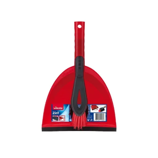 Vileda - Dustpan and Brush Set - Red - 77630 product image