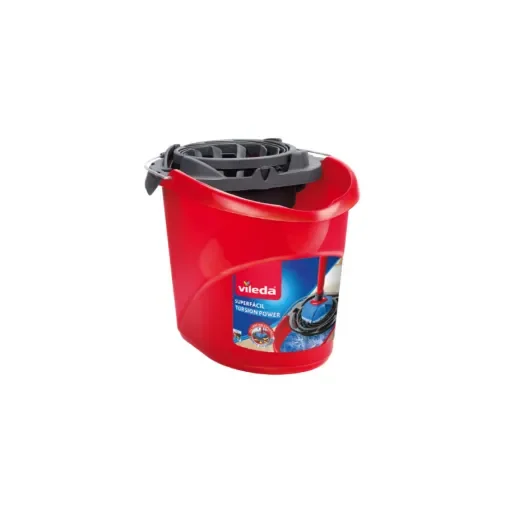 Vileda - 10-Litre Wringer Bucket Red - 77103 product image