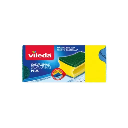 Vileda - Double-Sided Scouring Sponges Pack of 3 - 77666 product image