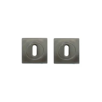 Divers Square Rosette Pair - Key L - Matt Nickel - R2001NM product image