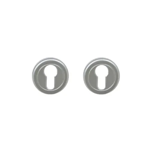 Divers - Round Rosette Pair for Door - Pearl Chrome - R1002 product image