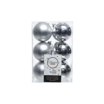 EDM Christmas Baubles Set - Silver - 71870 product image