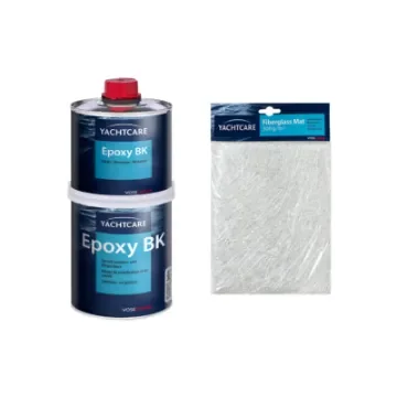 Yachtcare - Epoxy Resin Pack BK 1 KG with Glass Mat 300g/m2 - 137181-137188 product image