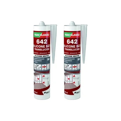 Parexlanko - Neutral Silicone Sealants Pack of 2 - L642TRANS300-12x2 product image