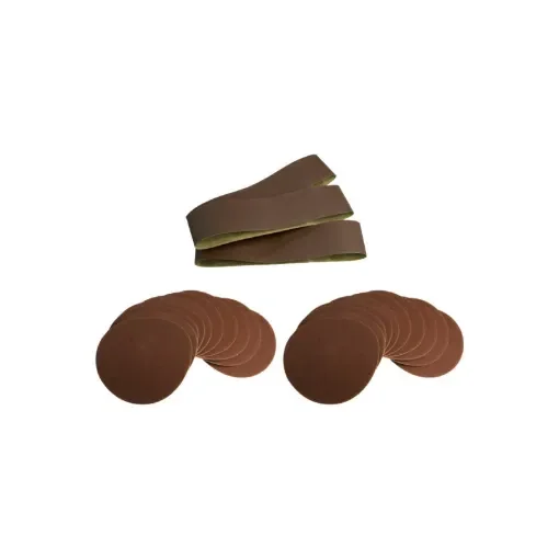 Scheppach - 3 Adhesive Strips & 20 Abrasive Discs - 88000221-88000209-88000220 product image