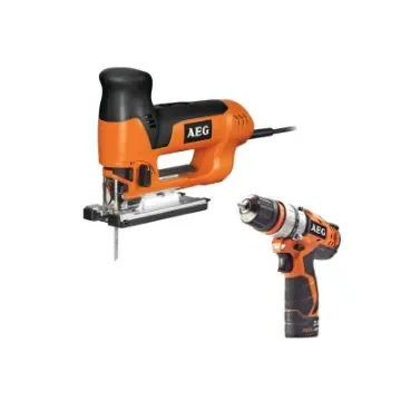 AEG - Electric Pendulum Jigsaw & 12V Drill/Driver Pack - 4935412950-4935446693 product image