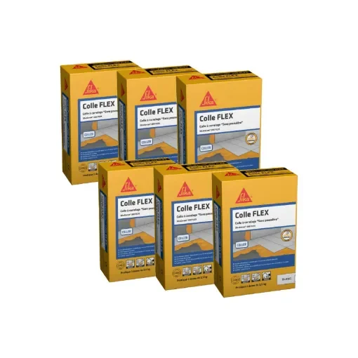 Sika - SikaCeram 200 Flex Tile Adhesive - White - 637424x6 product image