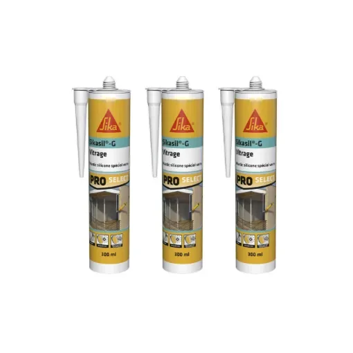 Sika - Silicone Elastic Sealant Transparent - 106386x3 product image