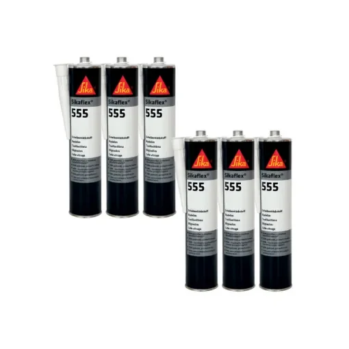 Sika - Sikaflex 555 Glazing Adhesive - Black - 55218x6 product image