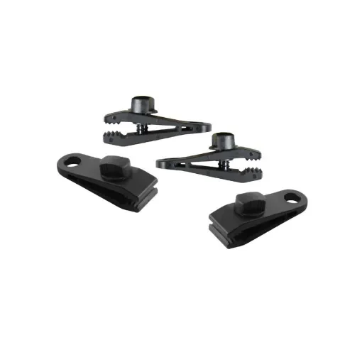Divers - Set of 4 Black Plastic Clip Clamps for Tarpaulins - 08169 product image