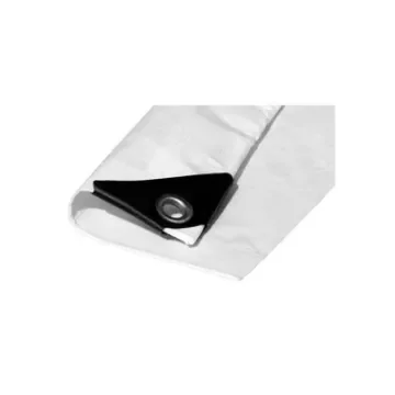 EDM - White Protective Tarpaulin with Metal Eyelets - 74998 product image