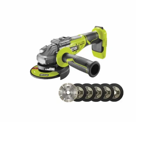 Ryobi - Brushless Angle Grinder 18V One+ - R18AG7-0 product image