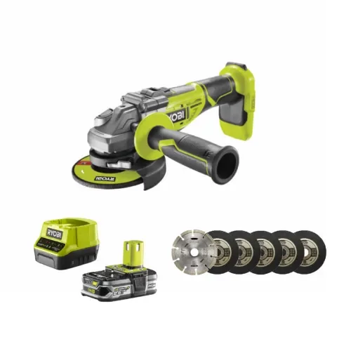 Ryobi - Brushless Angle Grinder 18V One+ R18AG7-0 - 5133002852 product image