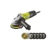 Ryobi - 800W 125mm Angle Grinder Pack with 7 Discs - 5133002835-5132003149 product image