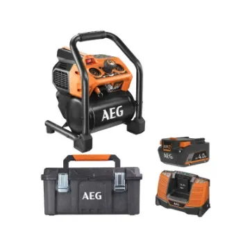 AEG - 18V Brushless Compressor with 4.0Ah Battery - 4935471201-4935478636-4932464542-4932471879 product image