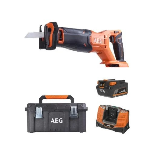 AEG - Reciprocating Saw 18V Pack with 4.0Ah Battery - 4935478942-4935478636-4932464542-4932471879 product image