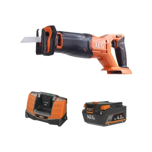 AEG - 18V Reciprocating Saw with 4.0Ah Battery - 4935478942 product image