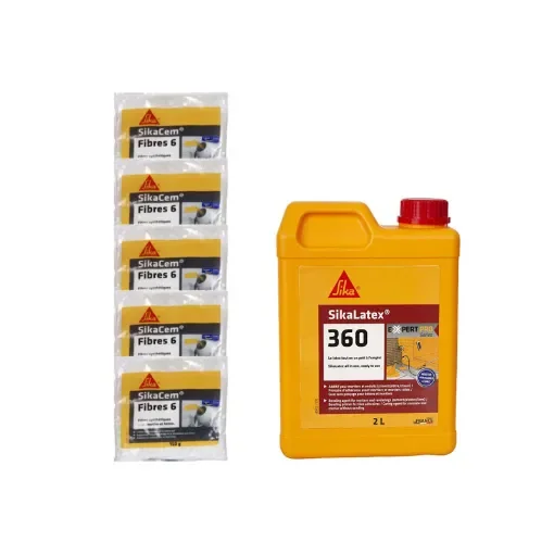 Sika - Masonry Pack with SikaCem Fibre 6 & SikaLatex 360 - 546463x5-581149 product image
