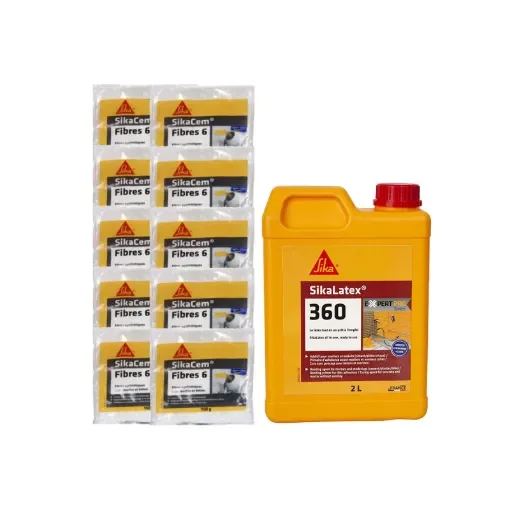 Sika - Masonry Pack with SikaCem Fibre 6 & SikaLatex 360 - 546463x10-581149 product image