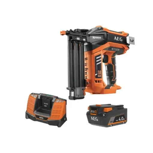 AEG - 18V Brushless Finish Nailer with Battery & Charger - 4935451535-4935478636-4932464542 product image