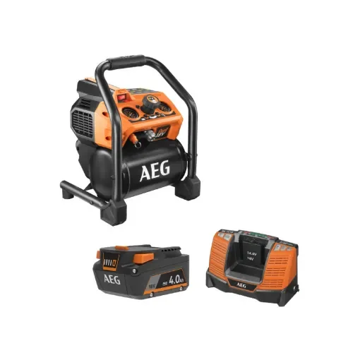 AEG - 18V Brushless Compressor with 4.0 Ah Battery - 4935471201-4935478636-4932464542 product image