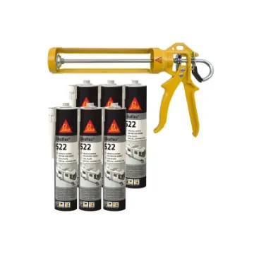Sika - Sikaflex 522 Caravan Sealant Pack with Manual Gun - 634863x6-485241 product image