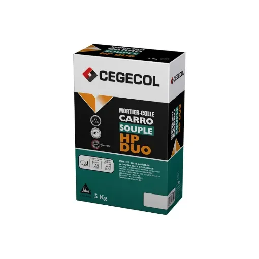 Cegecol - CEGECOL Carrosouple HP DUO Adhesive Mortar - Grey - 619819 product image