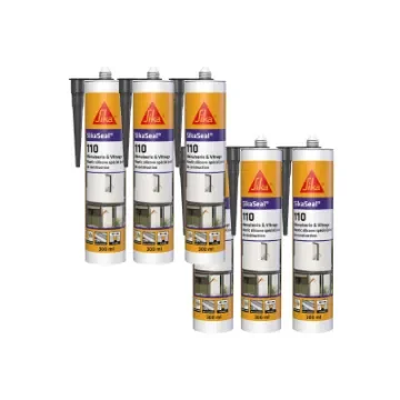 Sika - SikaSeal 110 Joinery & Glazing Silicone Sealant - 525042x6 product image