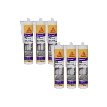 Sika - SikaSeal 112 Glazing Silicone Sealant - 524981x6 product image