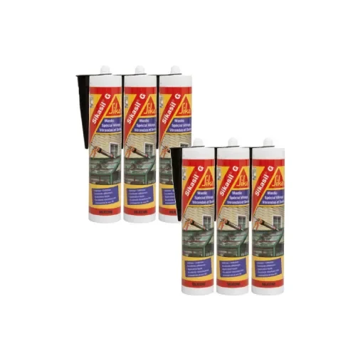 Sika - Silicone Elastic Sealant Black 300ml - 106385x6 product image
