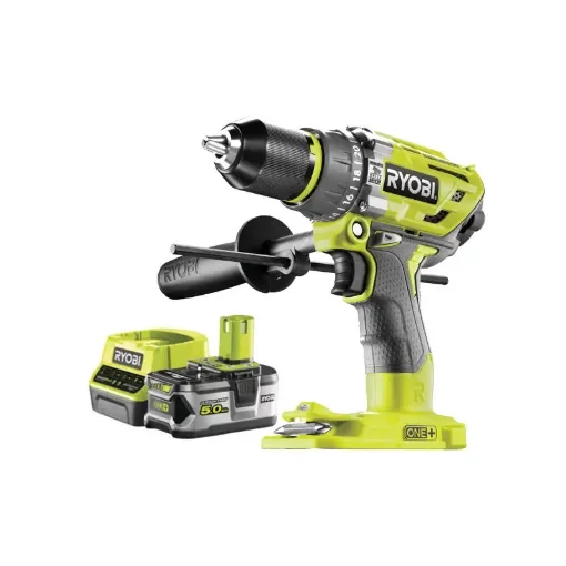 Ryobi - Brushless Cordless Hammer Drill/Driver Pack - 5133003941-5133003366 product image