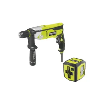Ryobi - Percussion Drill with Green Cross Laser - 5133002058-5133004864 product image