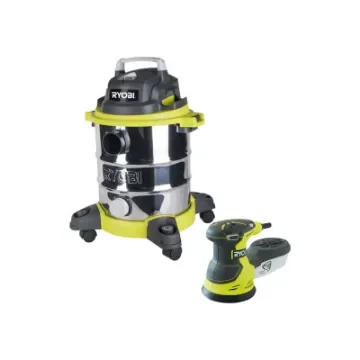 Ryobi - Wet and Dry Vacuum Cleaner 1250W & Orbital Sander 300W - 5133004986-5133001144 product image