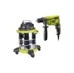 Ryobi - Wet and Dry Vacuum Cleaner & Percussion Drill - 5133004986-5133002018 product image