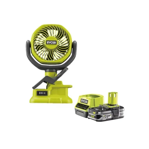 Ryobi - 18V One+ Clip Fan Pack with 2.5Ah Battery - 5133005400-5133003359 product image