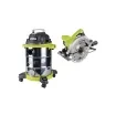 Ryobi - Wet and Dry Vacuum 1500W & Circular Saw 1400W - 5133004988-5133002778 product image