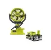 Ryobi - 18V One+ Clip Fan Pack with 4.0Ah Battery - 5133005400-5133003360 product image