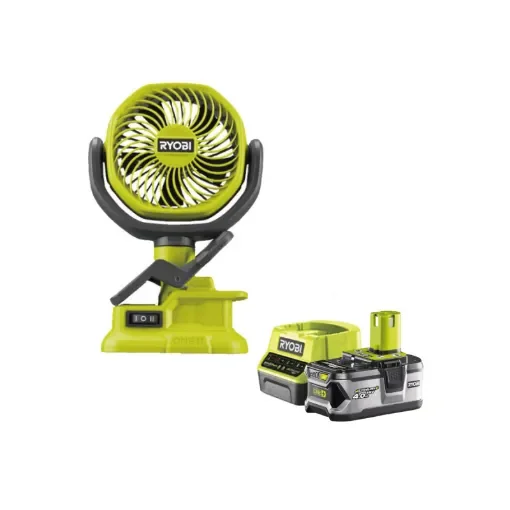 Ryobi - 18V One+ Clip Fan Pack with 4.0Ah Battery - 5133005400-5133003360 product image