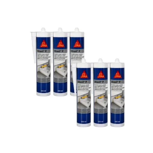Sika - SIKA Sikasil-P Marine Silicone Sealant - 402789x6 product image