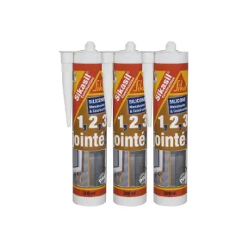 Sika - SIKA Sikasil Construction Silicone Sealant - Transparent - 441628x3 product image