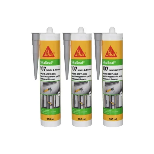 Sika - SIKA Sikaseal 107 Acrylic Sealant Grey 300ml - 525638x3 product image
