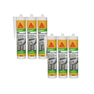 Sika - Sikaseal 107 Acrylic Sealant - White - 525637x6 product image