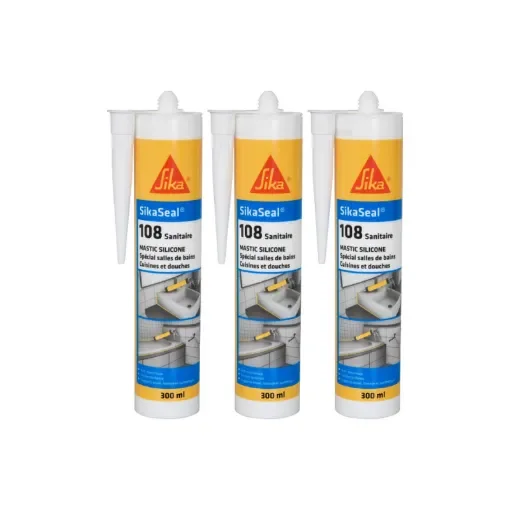 Sika - SIKA Sikaseal 108 Sanitary Anti-Mould Sealant - 526792x3 product image